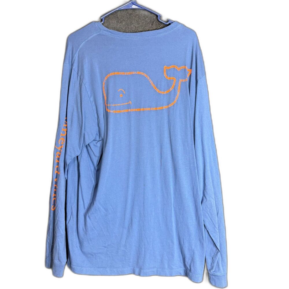 Vineyard Vines Mens Size Large Lot of 2 Long Sleeve Pocket T-Shirt Blue Casual - Picture 16 of 16